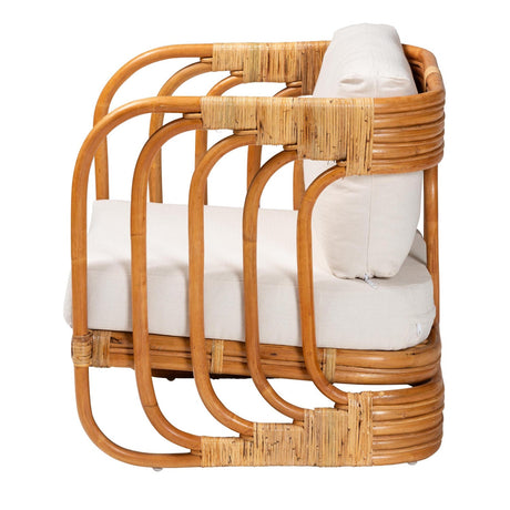 Modern European furniture - Modern Indoor Outdoor Boho Rattan Lounge Chair- www.oroa.com