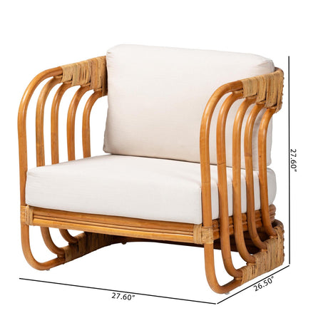 Modern European furniture - Modern Indoor Outdoor Boho Rattan Lounge Chair- www.oroa.com