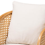 Modern European furniture - Cane Webbing Padded Accent Chair - www.oroa.com
