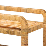 Modern European furniture - Rattan Wrapped Kitchen Cart - www.oroa.com