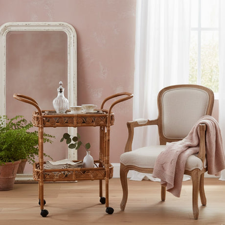 Natural Rattan Kitchen Cart | Bali Loom Diwata