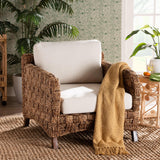 Modern European furniture - Woven Seagrass Bohemian Lounge Chair - www.oroa.com