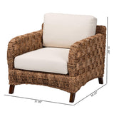 Modern European furniture - Woven Seagrass Bohemian Lounge Chair - www.oroa.com