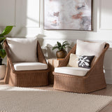 Modern European furniture - Braided Rattan Padded Lounge Chairs 2 - www.oroa.com