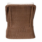 Modern European furniture - Brown Braided Rattan Accent Chair - www.oroa.com