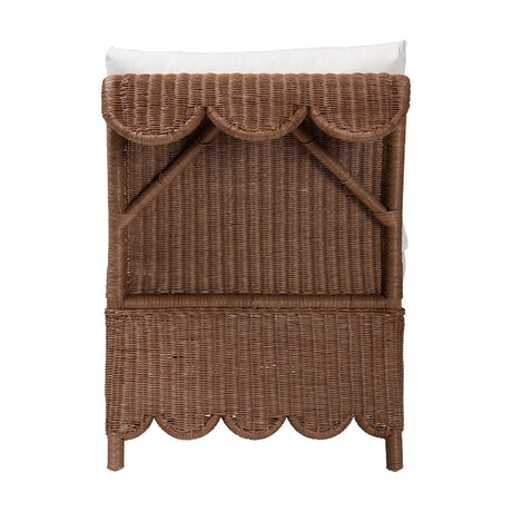 Modern European furniture - Wicker Scalloped Skirt Accent Chair - www.oroa.com