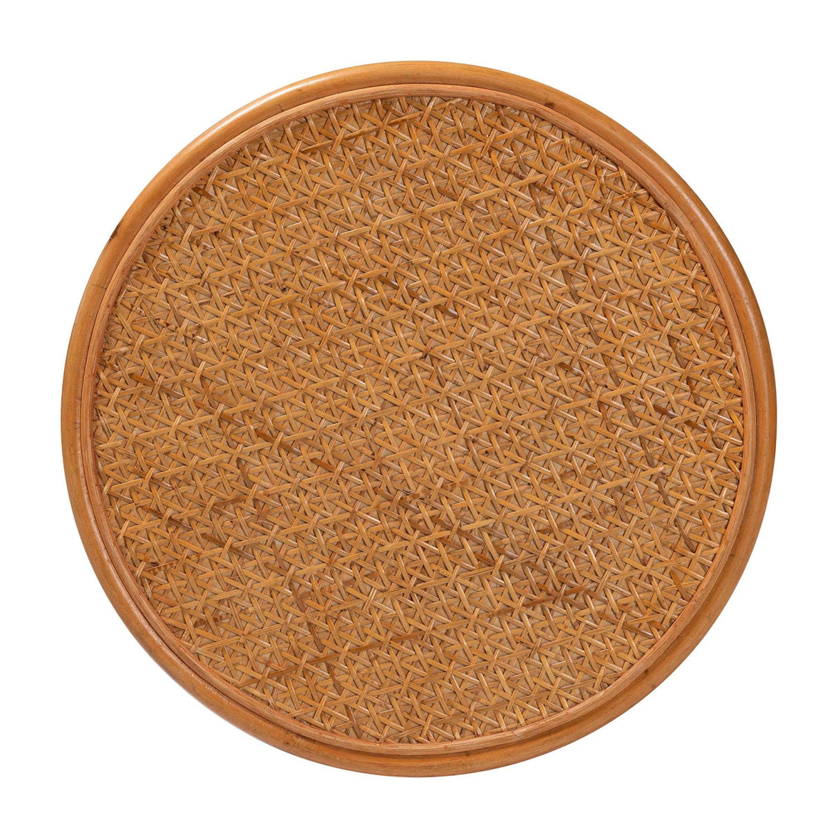 Woven Rattan Round End Table | Bali Loom Eldon | Oroa.com