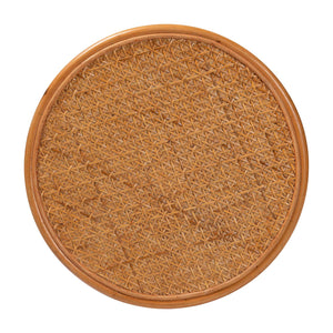 Woven Rattan Round End Table | Bali Loom Eldon | Oroa.com