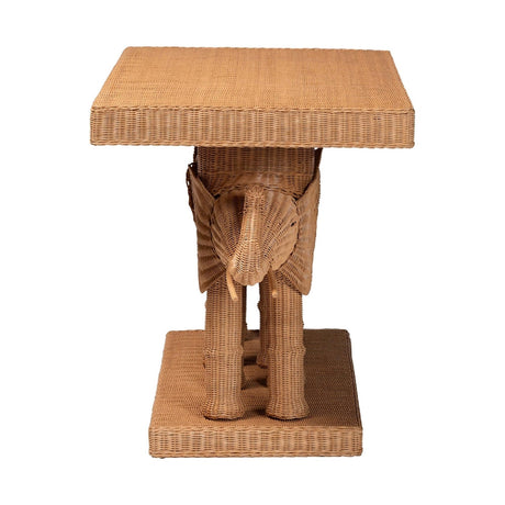 Modern European furniture - Rattan Elephant Console Table - www.oroa.com