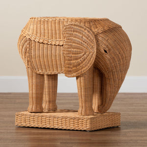 Modern European furniture - Rattan Elephant End Table - www.oroa.com