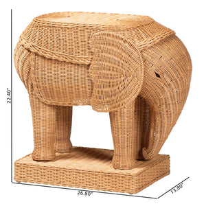 Modern European furniture - Rattan Elephant End Table - www.oroa.com