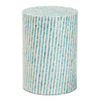 Modern European furniture - Blue Mother Of Pearl End Table - www.oroa.com