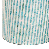 Modern European furniture - Blue Mother Of Pearl End Table - www.oroa.com