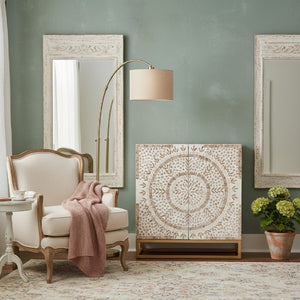 Modern European furniture - Floral Mother Of Pearl Cabinet - www.oroa.com
