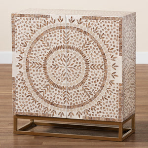 Modern European furniture - Floral Mother Of Pearl Cabinet - www.oroa.com