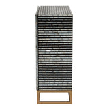 Modern European furniture - Black Gray 2 Door Cabinet - www.oroa.com
