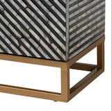 Modern European furniture - Black Gray 2 Door Cabinet - www.oroa.com