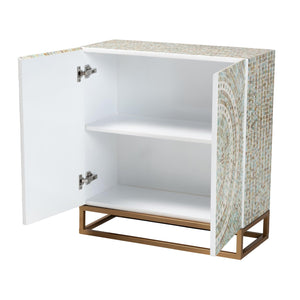   Modern European furniture - Multicolored Mother Of Pearl Cabinet - www.oroa.com | Oroa.com