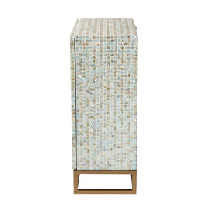   Modern European furniture - Multicolored Mother Of Pearl Cabinet - www.oroa.com | Oroa.com