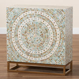 Modern European furniture - Multicolored Mother Of Pearl Cabinet - www.oroa.com