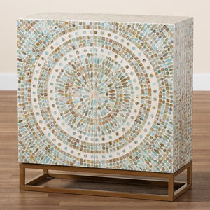  Modern European furniture - Multicolored Mother Of Pearl Cabinet - www.oroa.com | Oroa.com