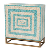 Modern European furniture - Two Toned Mother Of Pearl Cabinet - www.oroa.com