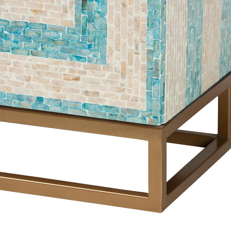 Modern European furniture - Two Toned Mother Of Pearl Cabinet - www.oroa.com