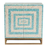 Modern European furniture - Two Toned Mother Of Pearl Cabinet - www.oroa.com