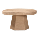 Modern European furniture - Organic Shaped Jute Coffee Table - www.oroa.com