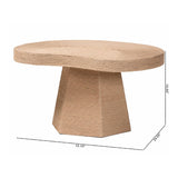 Modern European furniture - Organic Shaped Jute Coffee Table - www.oroa.com