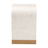Modern European furniture - White Capiz Shell Accent Tables 3 - www.oroa.com