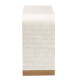 Modern European furniture - White Capiz Shell Console Table - www.oroa.com