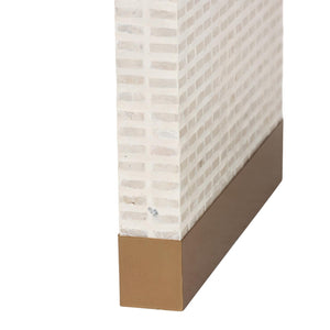 Modern European furniture - White Capiz Shell Console Table - www.oroa.com