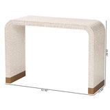 Modern European furniture - White Capiz Shell Console Table - www.oroa.com