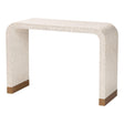 Modern European furniture - White Capiz Shell Console Table - www.oroa.com