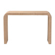 Modern European furniture - Woven Jute Japandi Console Table - www.oroa.com