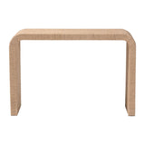 Modern European furniture - Woven Jute Japandi Console Table - www.oroa.com