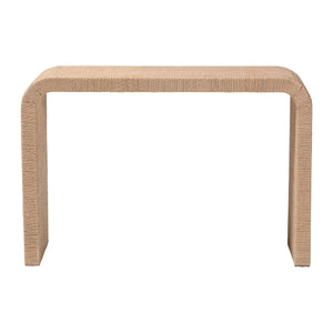 Woven Jute Japandi Console Table | Bali Loom Eviana | Oroa.com