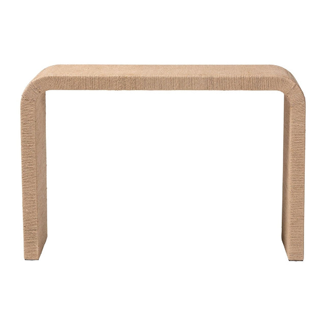 Woven Jute Japandi Console Table | Bali Loom Eviana | Oroa.com