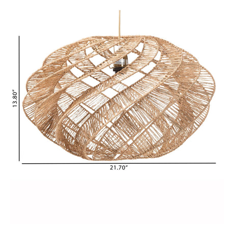 Modern European furniture - Jute Spiral Pendant Lamp - www.oroa.com