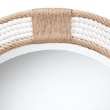 Modern European furniture - Round Woven Jute Mirror - www.oroa.com