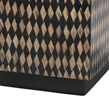 Modern European furniture - Diamond Pattern Bamboo End Table - www.oroa.com