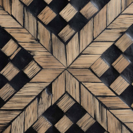 Modern European furniture - Diamond Pattern Bamboo End Table - www.oroa.com