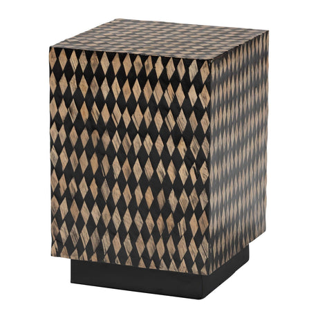 Modern European furniture - Diamond Pattern Bamboo End Table - www.oroa.com