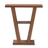 Modern European furniture - Walnut Angular Console Table - www.oroa.com