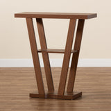 Modern European furniture - Walnut Angular Console Table - www.oroa.com