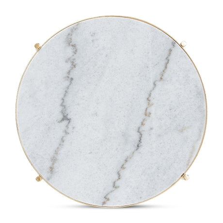Modern European furniture - Round Marble End Table - www.oroa.com