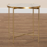 Modern European furniture - Round Marble End Table - www.oroa.com