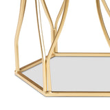Modern European furniture - Hexagonal Marble End Table - www.oroa.com
