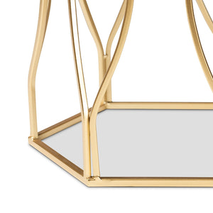   Modern European furniture - Hexagonal Marble End Table - www.oroa.com | Oroa.com